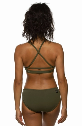 Ally Bikini Bottom - Army all types of swimwear, stylish swimwear for all body types