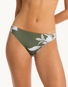 Aloha Regular Cheeky Bikini Pant - Khaki adjustable swim bottoms women, flattering bikini bottoms