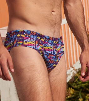 Aloha Tan Through Deep Waist Swim Brief tan through swimwear men, mens breathable swimwear