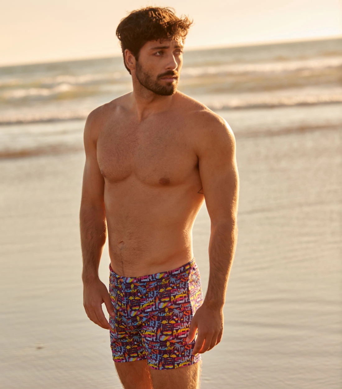 Aloha Tan Through Swim Shorts