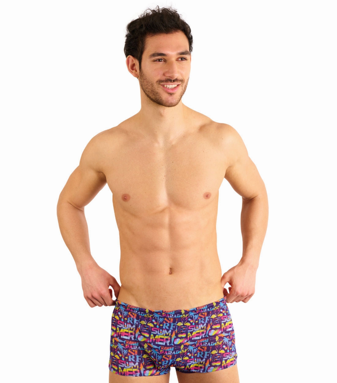 Aloha Tan Through Swim Trunks