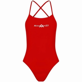 AMANZI Girls Tie-Back Swimsuit - Blaze swim training suits women, performance one piece swimsuits