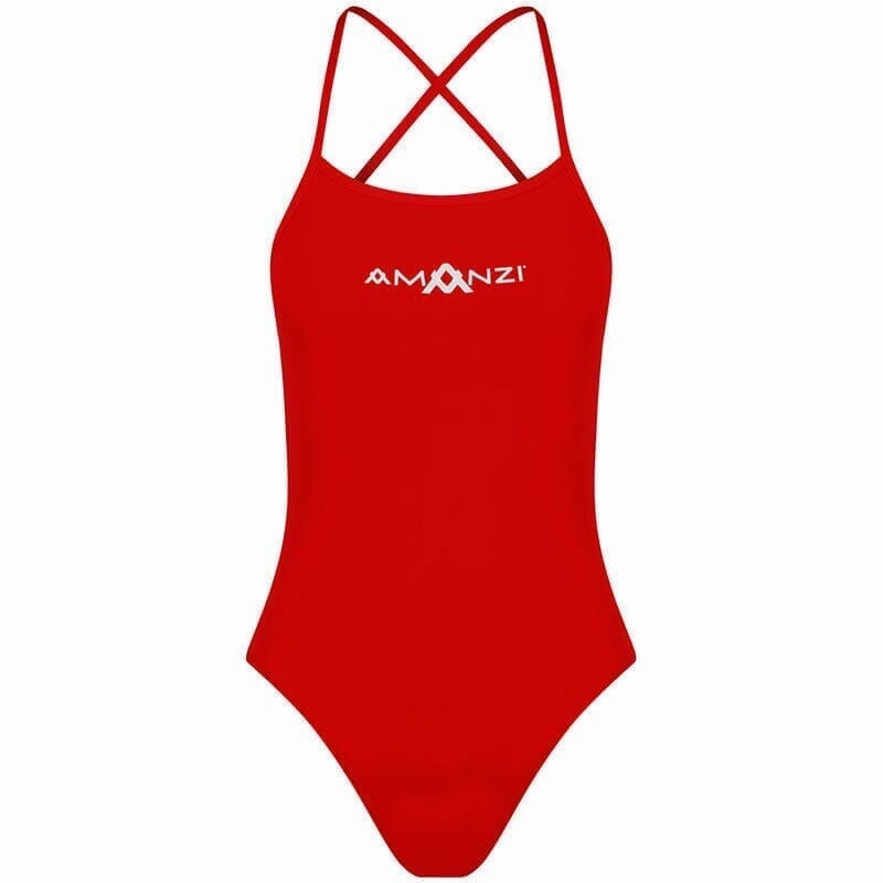AMANZI Girls Tie-Back Swimsuit - Blaze swim training suits women, performance one piece swimsuits