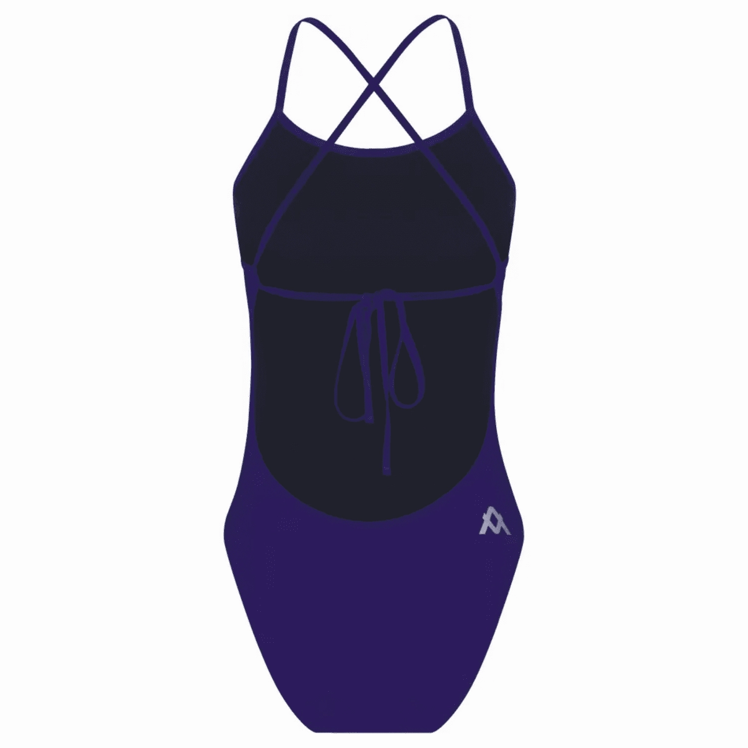 AMANZI Girls Tie-Back Swimsuit - Blueberry