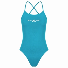 AMANZI Girls Tie-Back Swimsuit - Calypso swim training suits women, performance one piece swimsuits
