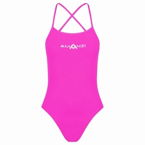 AMANZI Girls Tie-Back Swimsuit - Pixie swim training suits women, performance one piece swimsuits