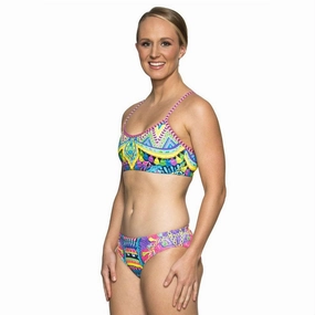 AMANZI Moroccan Nights Girls Two Piece Bikini swim training suits women, performance one piece swimsuits