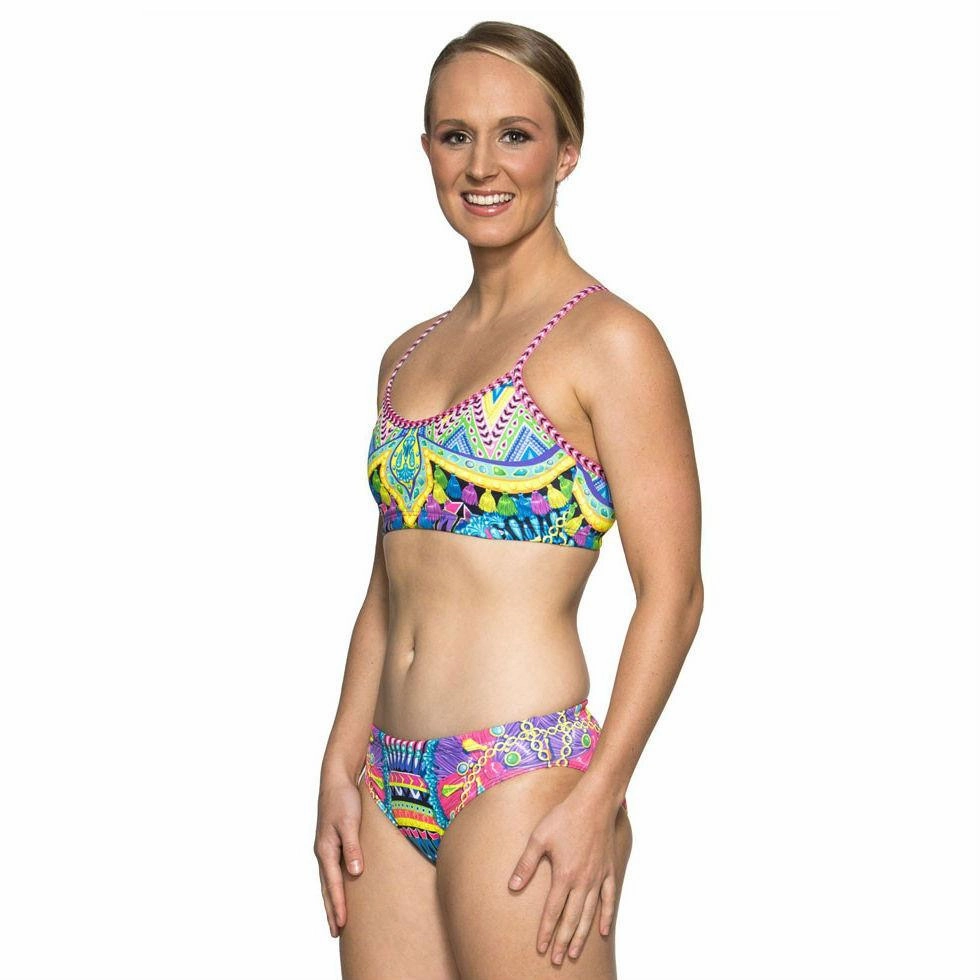 AMANZI Moroccan Nights Girls Two Piece Bikini swim training suits women, performance one piece swimsuits