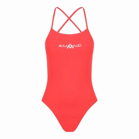 AMANZI Women's Tie-Back Swimsuit - Atomic swim training suits women, performance one piece swimsuits