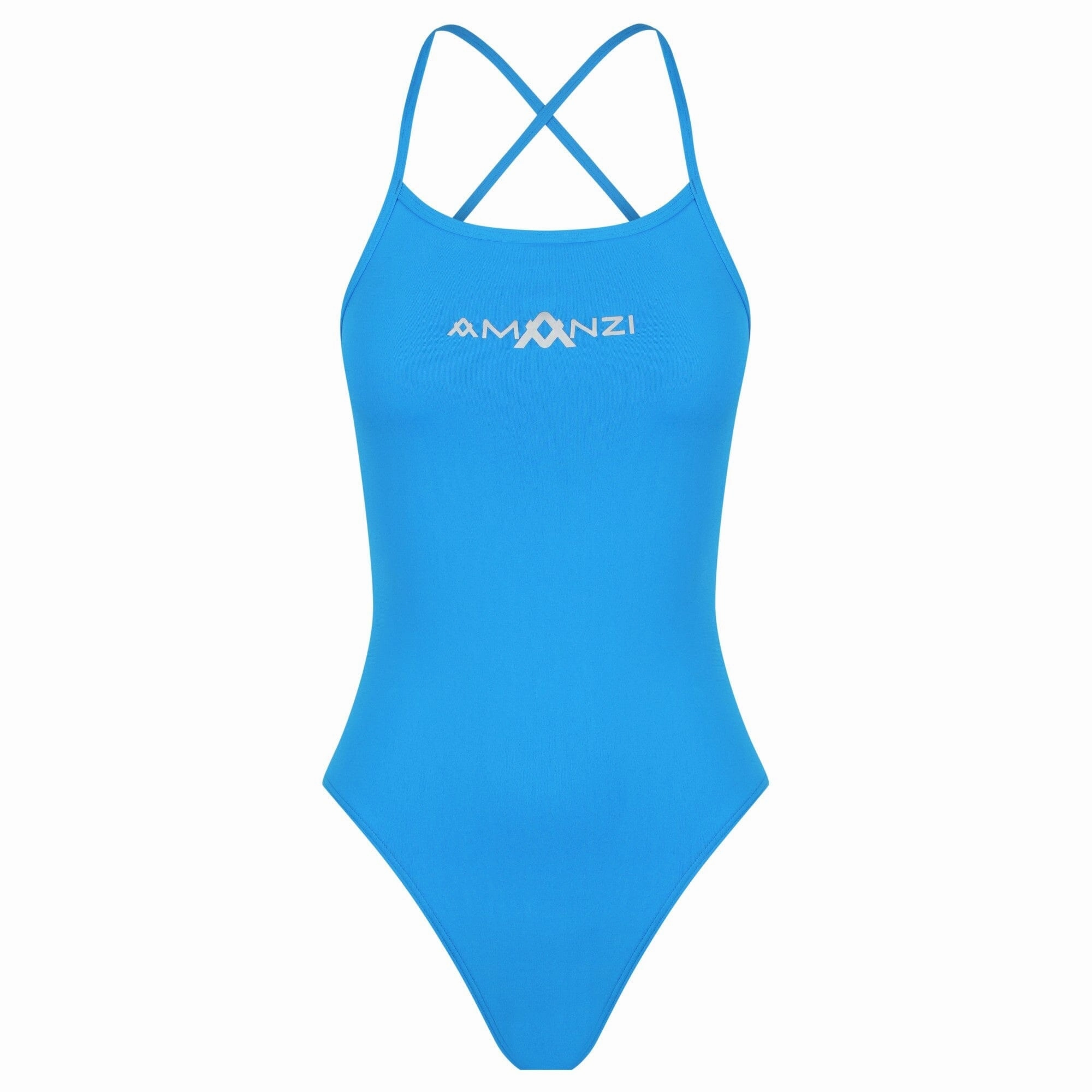 AMANZI Women's Tie-Back Swimsuit - Azure swim training suits women, performance one piece swimsuits