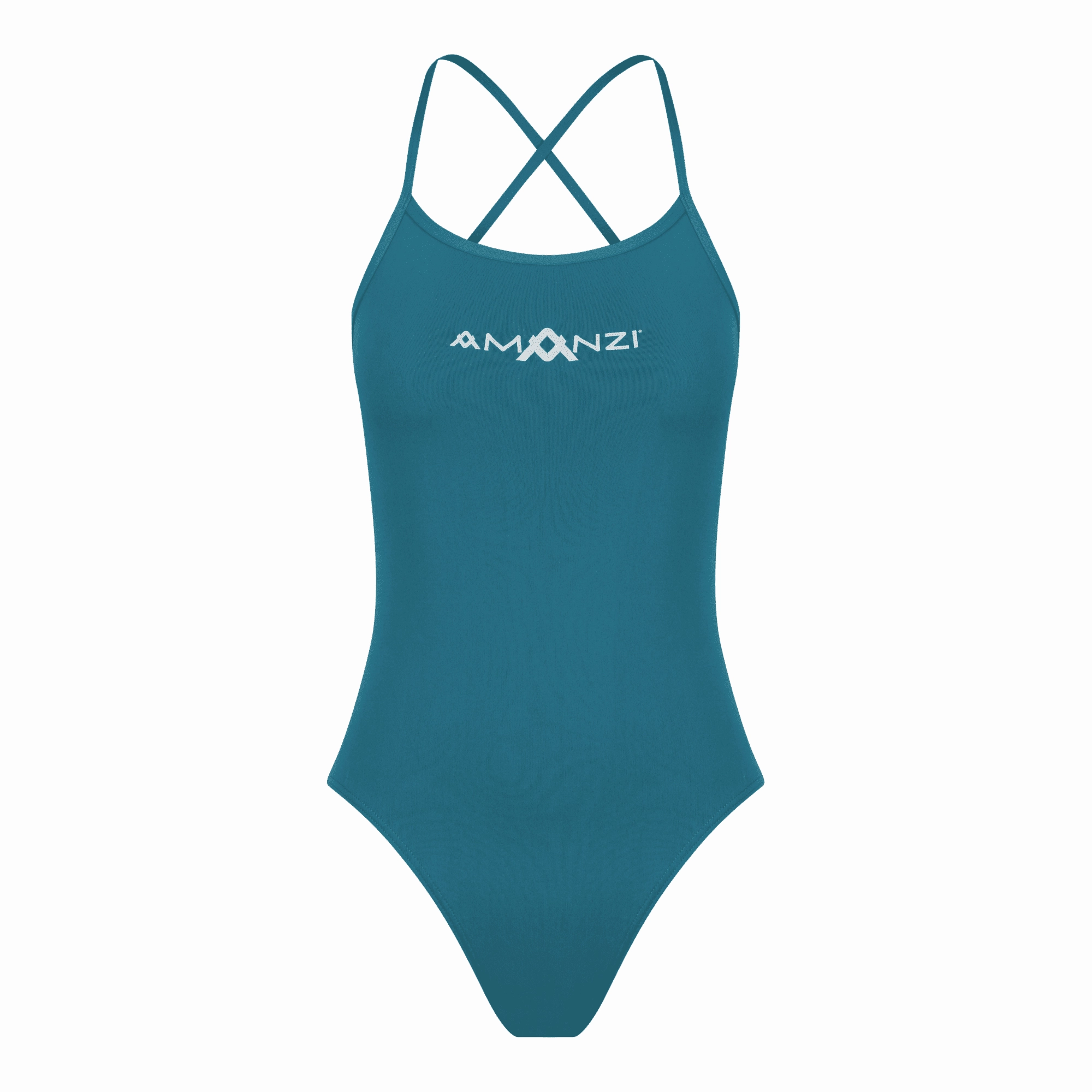 AMANZI Women's Tie-Back Swimsuit - Bermuda swim training suits women, performance one piece swimsuits