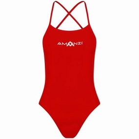 AMANZI Women's Tie-Back Swimsuit - Blaze swim training suits women, performance one piece swimsuits