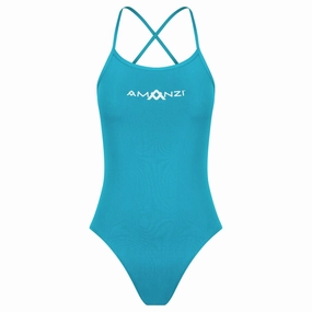 AMANZI Women's Tie-Back Swimsuit - Calypso swim training suits women, performance one piece swimsuits