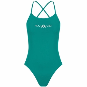 AMANZI Women's Tie-Back Swimsuit - Capri swim training suits women, performance one piece swimsuits