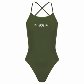 AMANZI Women's Tie-Back Swimsuit - Memphis swim training suits women, performance one piece swimsuits