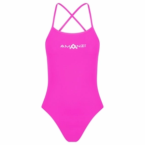 AMANZI Women's Tie-Back Swimsuit - Pixie swim training suits women, performance one piece swimsuits