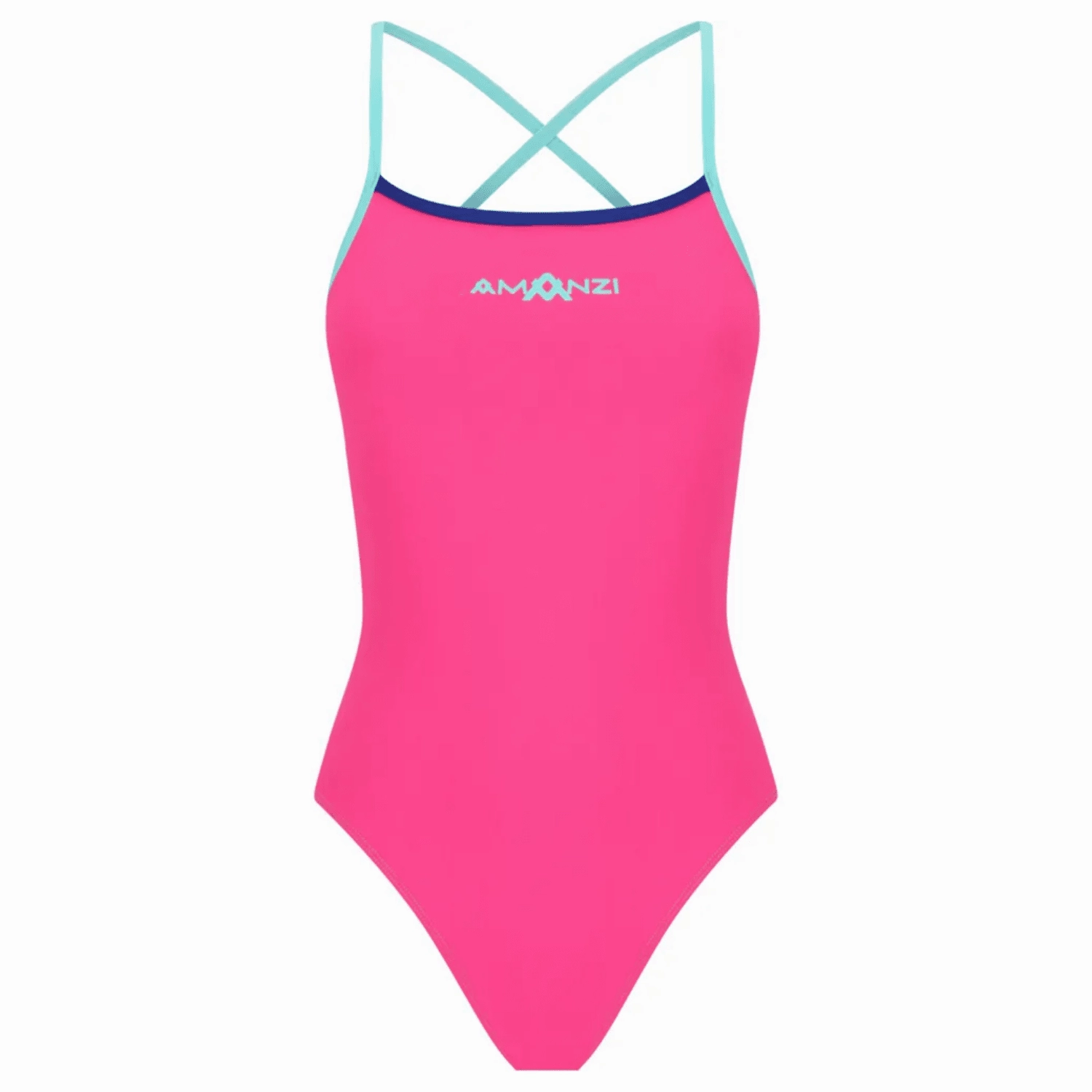 AMANZI Women's Tie-Back Swimsuit - Rose Water swim training suits women, performance one piece swimsuits