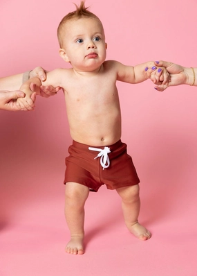 Amber Brown | Baby Euro Shorts boys summer swimwear, boys rash guard swim sets