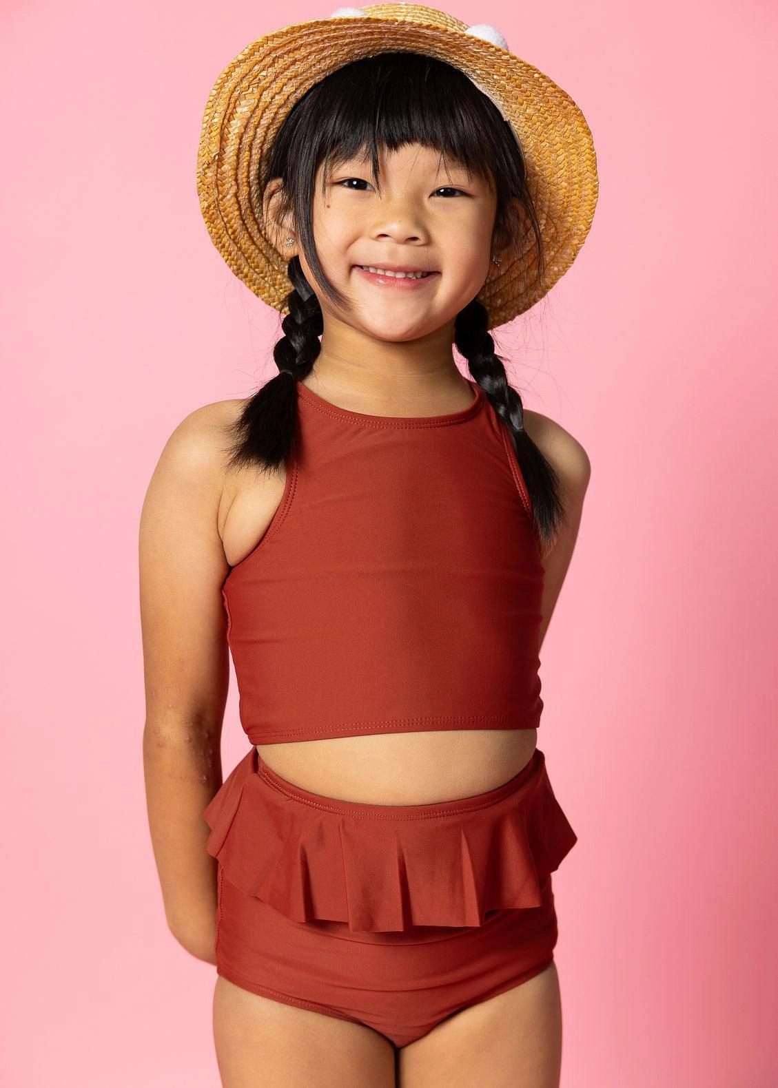 Amber Brown | Mini Peplum Bottoms