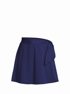 Amy Swim Skirt Navy Satin high waist swimwear women, swimsuit for women beachwear