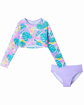 Andy & Evan 2pc Rashguard Set stylish teen girl swimsuits, teen girls swimwear sets