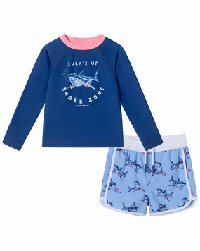 Andy & Evan Rashguard & Board Short Set boys swimwear sets, boys swim trunks