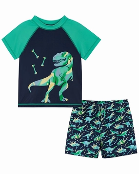 Andy & Evan Rashguard Set boys swimwear sets, boys swim trunks
