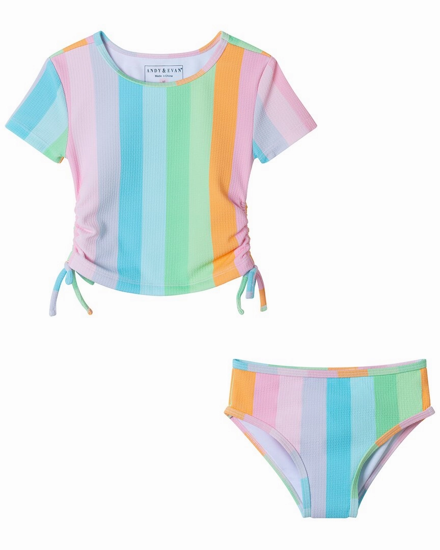 Andy & Evan Rashguard Set stylish teen girl swimsuits, teen girls swimwear sets