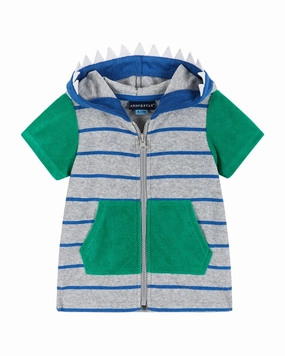 Andy & Evan Terry Zip-Up Hoodie Cover-Up boys swimwear sets, boys swim trunks