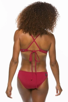 Andy Bikini Bottom - Cranberry mix and match bikinis, stylish women's bikini options