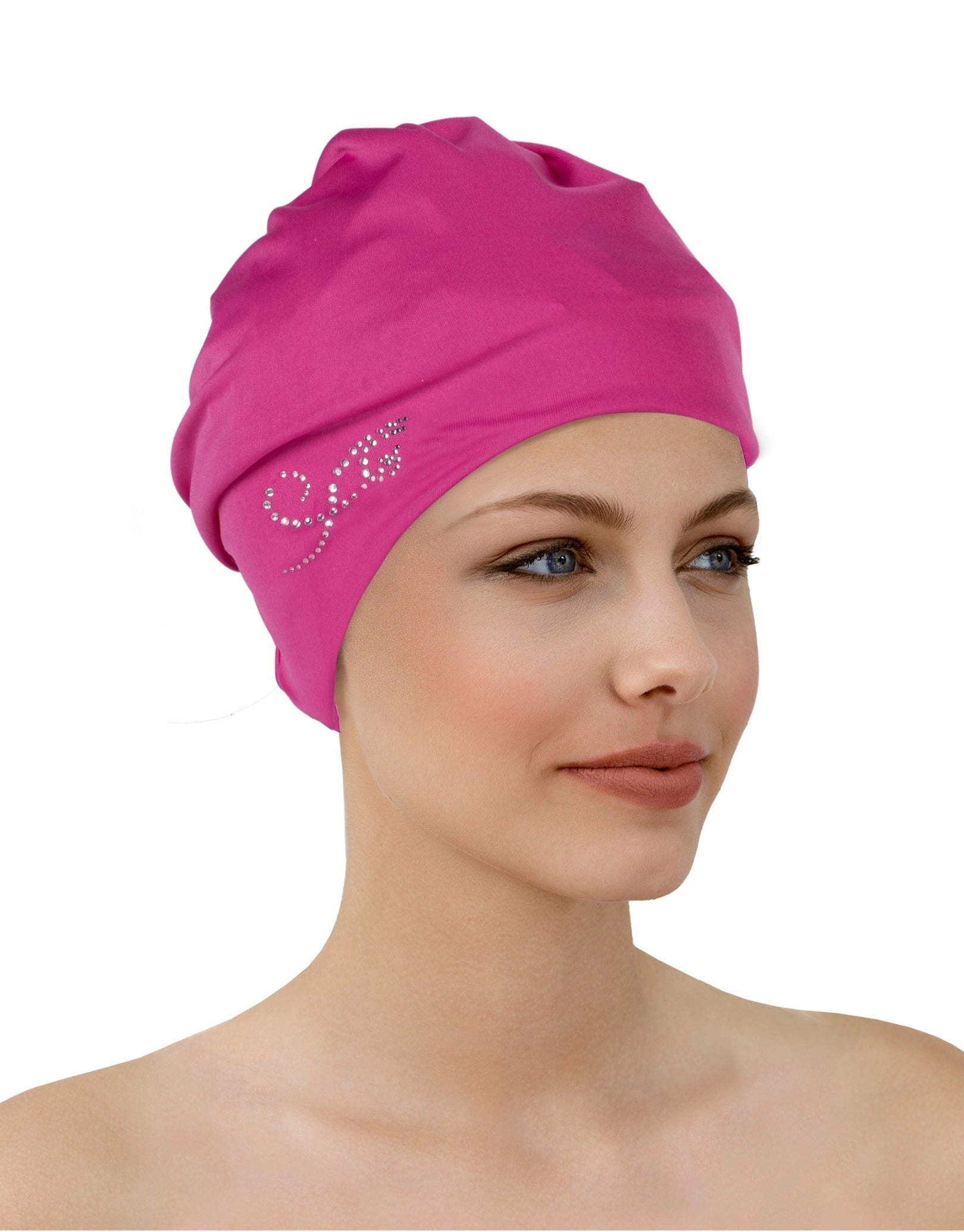 Applique Fabric Swim Cap fashy swimwear collection, fashy thermal swimwear