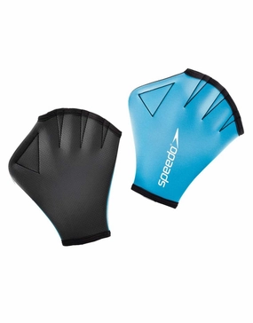 Aqua Gloves - Blue speedo mens swimwear, speedo training swimsuits