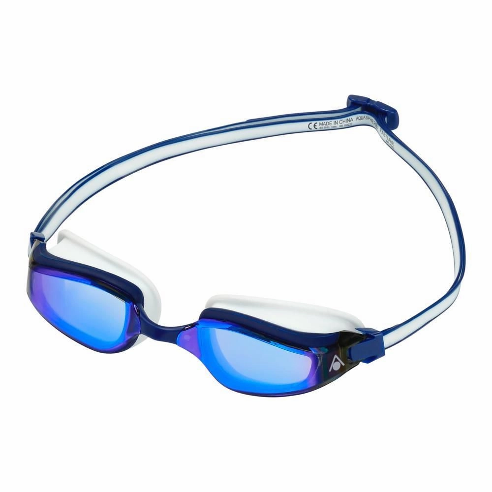 Aqua Sphere Fastlane Titanium Mirror Goggles - Blue/White