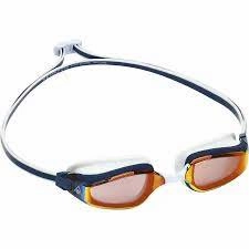 Aqua Sphere Fastlane Titanium Mirror Goggles - Navy Blue/Red
