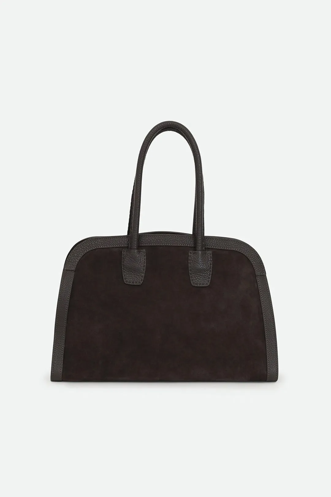 ARDEN 15 BAG IN ITALIAN SUEDE GREYHOUND-GREY