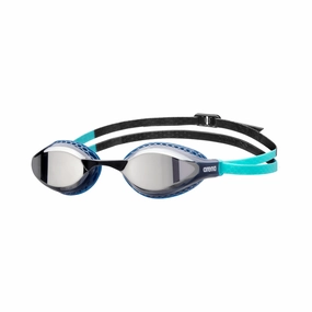 Arena Airspeed Mirror Goggles - Silver/Navy/Water anti fog swim goggles, swim training goggles