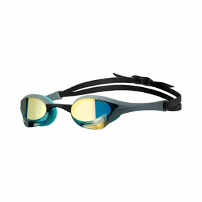 Arena Cobra Ultra Swipe Mirror Goggles - Aqua/Sage/Peacock anti fog swim goggles, swim training goggles