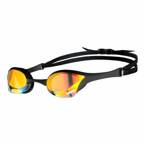 Arena Cobra Ultra Swipe Mirror Goggles - Copper/Black anti fog swim goggles, swim training goggles