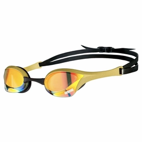 Arena Cobra Ultra Swipe Mirror Goggles - Copper/Gold anti fog swim goggles, swim training goggles
