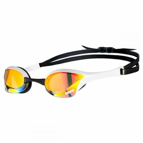 Arena Cobra Ultra Swipe Mirror Goggles - Copper/White anti fog swim goggles, swim training goggles