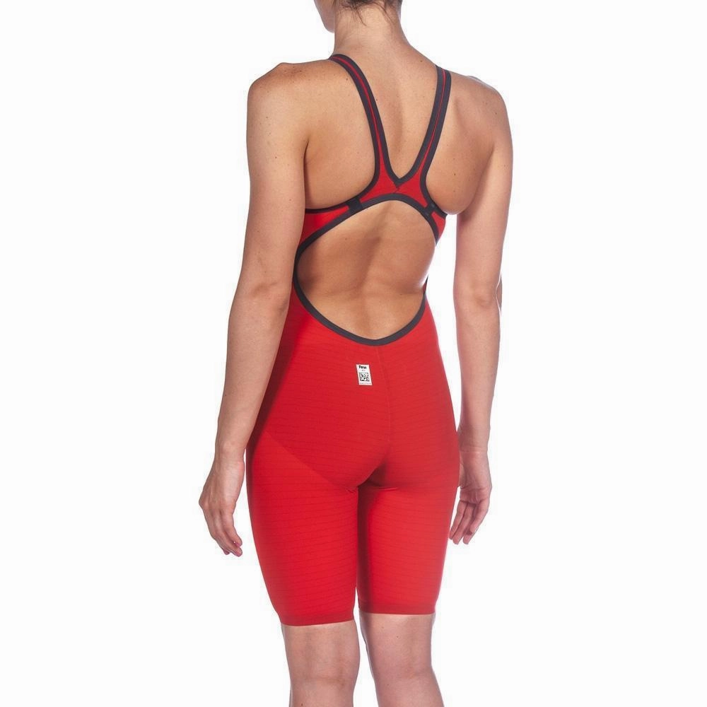 Arena Powerskin Carbon Air 2 Open Back Women's Kneeskin - Red Blue