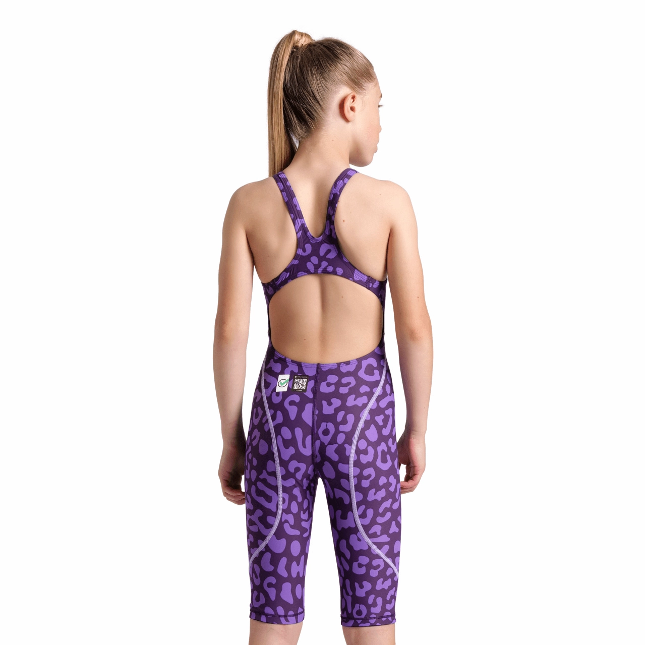 Arena Powerskin ST NEXT Girls Kneeskin Limited Edition - Leopard Violet