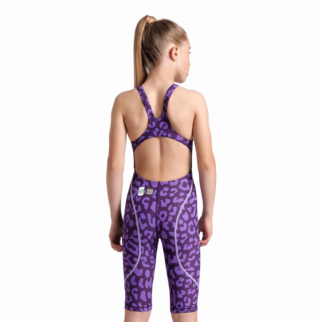 Arena Powerskin ST NEXT Girls Kneeskin Limited Edition - Leopard Violet