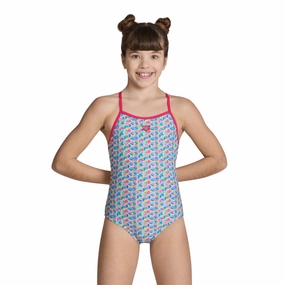 Arena Starfish Girl's Swimsuit - Freak Rose/Multi swim training suits women, performance one piece swimsuits
