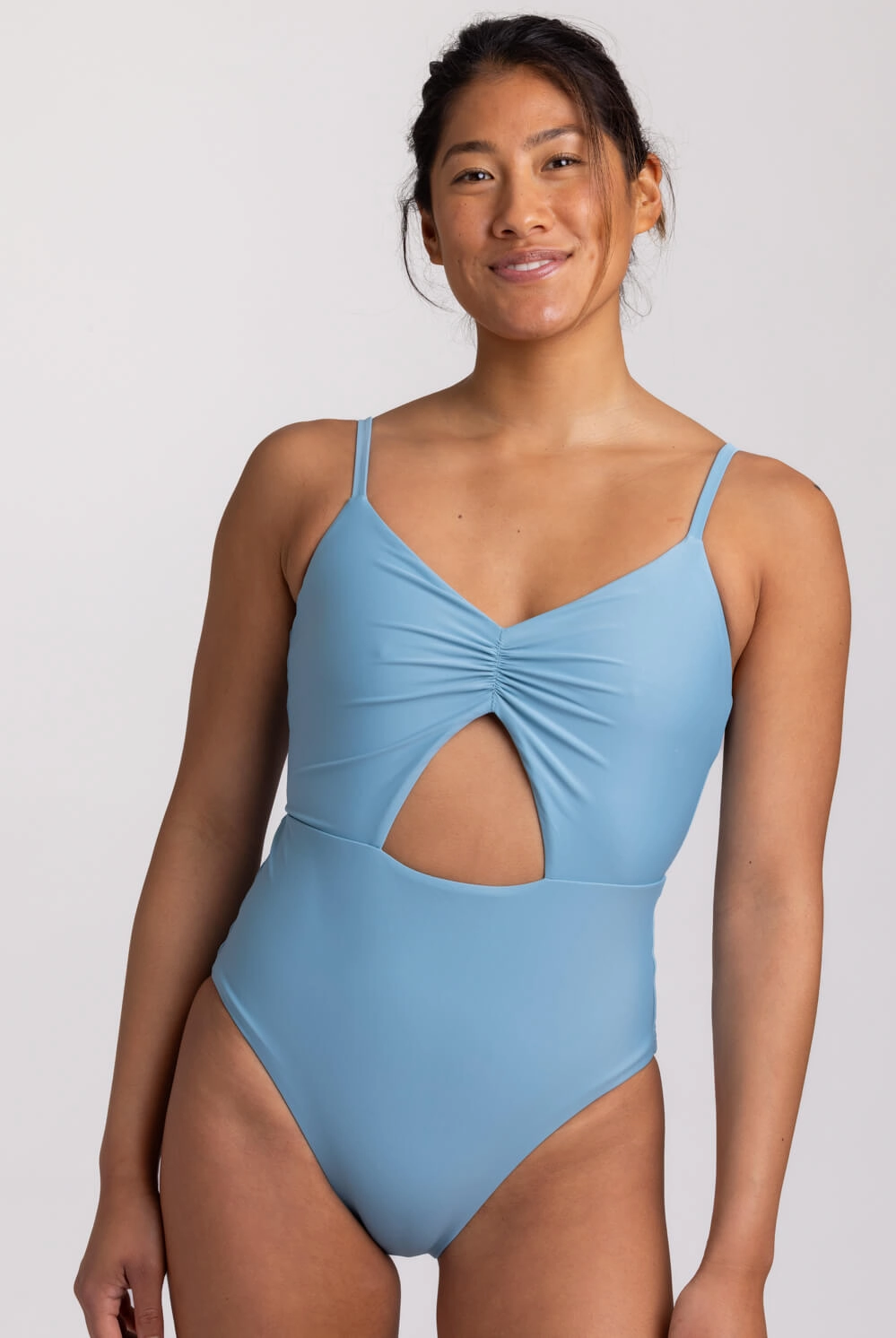 Ariana Fixed-Back One Piece Swimsuit - Bluebell inclusive swimwear styles, all season swimwear options