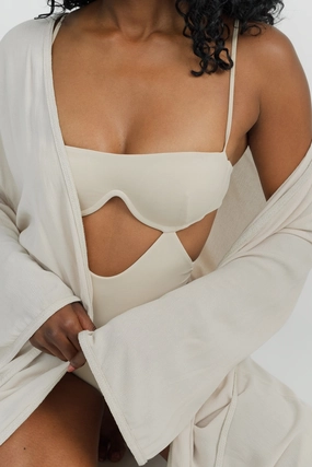 Arlo Robe - Coconut soft fabric swimwear women, resort swimwear for ladies