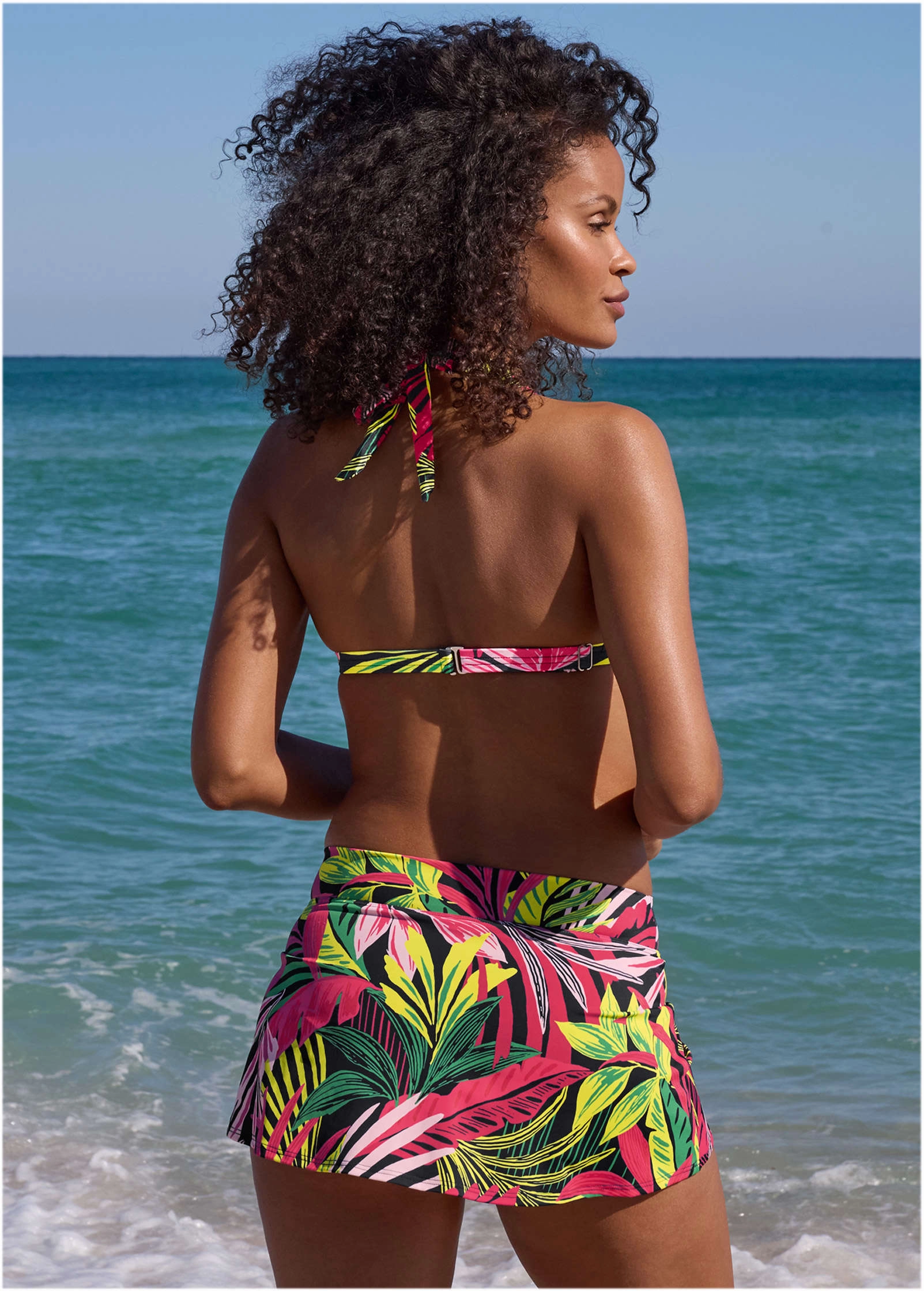 Aruba Swim Skirt - Polynesian Palm