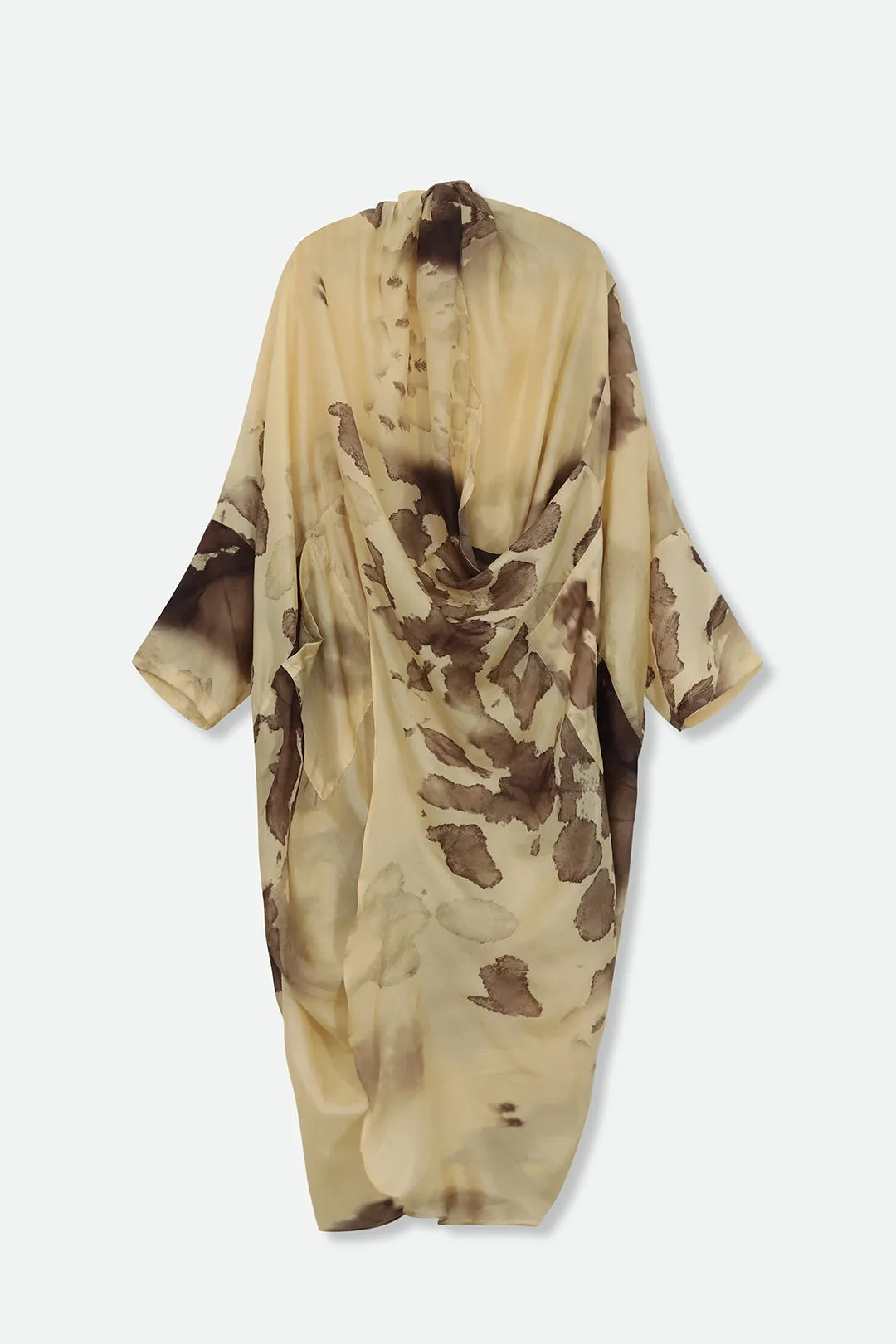 ATHENA CAPE WRAP IN SILK VOILE IN SUMMER SUNSET