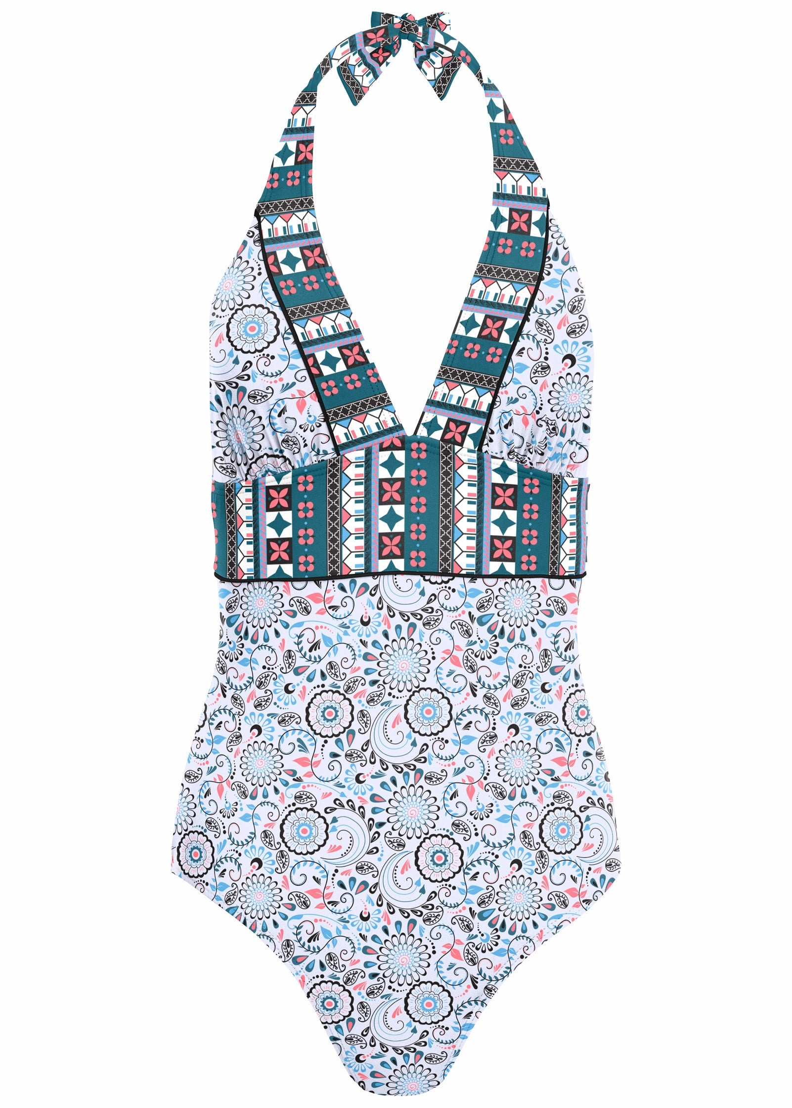 Athens One-Piece - Lotus Flowers