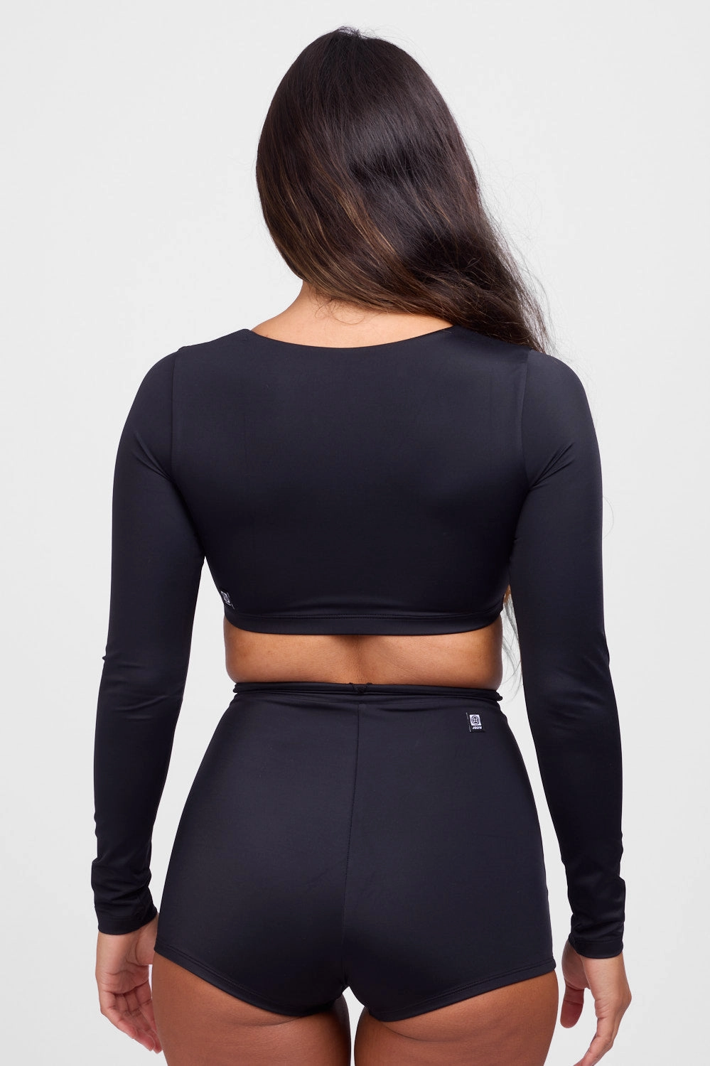 Avalon Long Sleeve Crop Rashie - Black